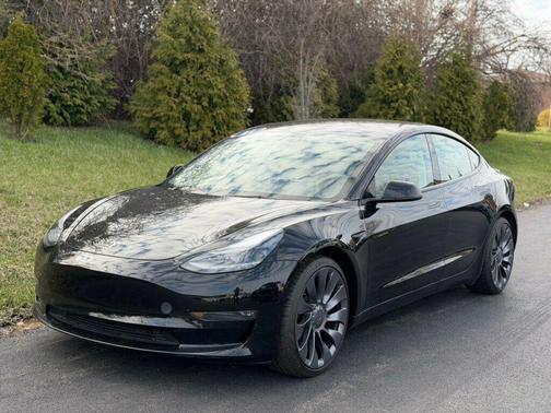 Solid Black 2021 Tesla Model 3 Performance