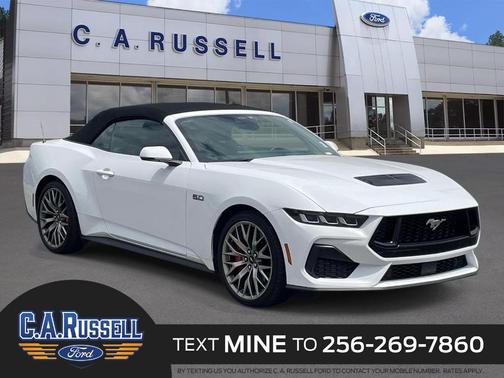 Oxford White 2025 Ford Mustang GT Premium