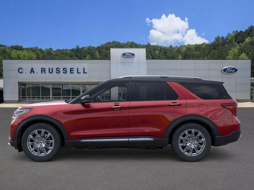 Red Metallic 2026 Ford Explorer Platinum