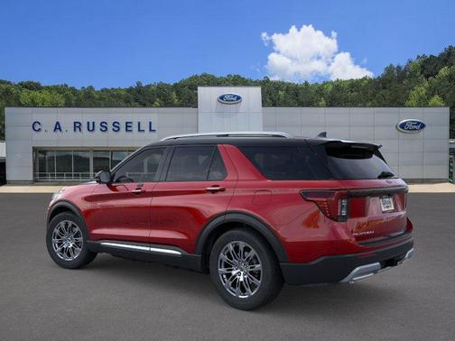 Red Metallic 2026 Ford Explorer Platinum