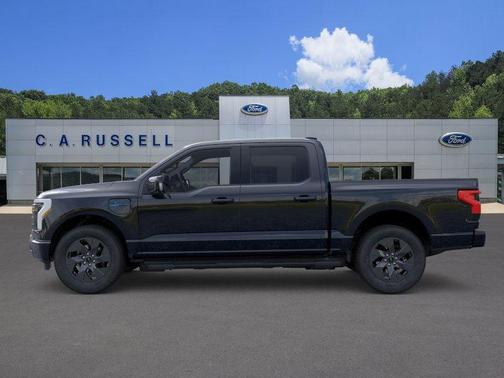 Agate Black Metallic 2025 Ford F-150 Lightning LARIAT