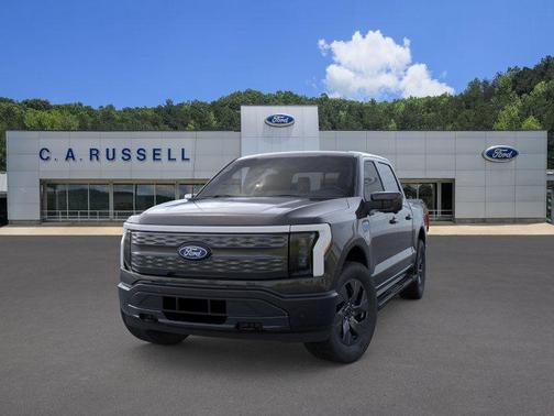 Agate Black Metallic 2025 Ford F-150 Lightning LARIAT