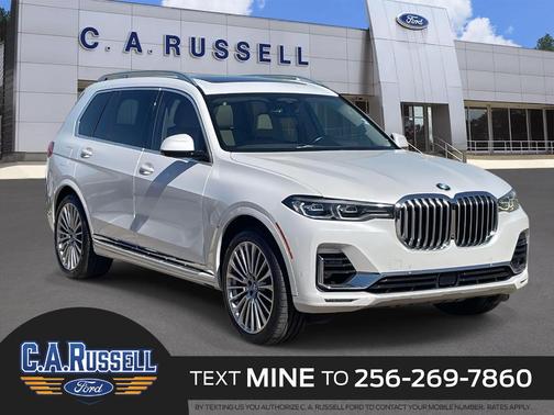 White Metallic 2019 BMW X7 xDrive40i