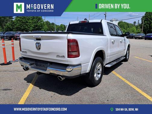 Ivory White Tri-Coat Pearlcoat 2020 RAM 1500 Laramie