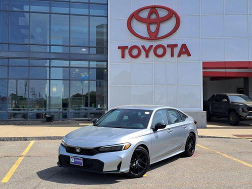 Solar Silver Metallic 2025 Honda Civic Sport