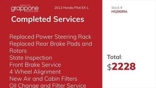 Alabaster Silver Metallic 2012 Honda Pilot EX-L