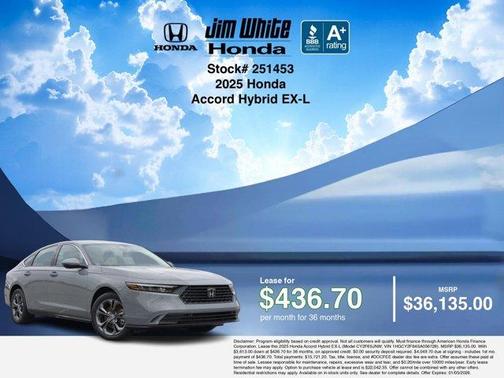 2025 Honda Accord Hybrid EX-L