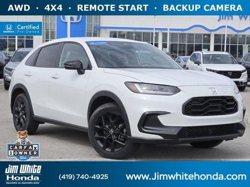 Platinum White 2024 Honda HR-V Sport