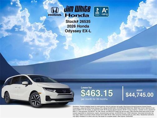 2026 Honda Odyssey EX-L