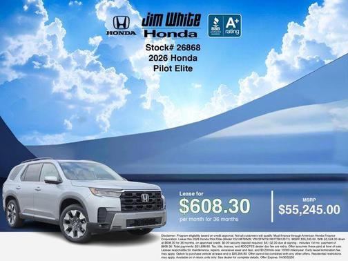 2026 Honda Pilot Elite