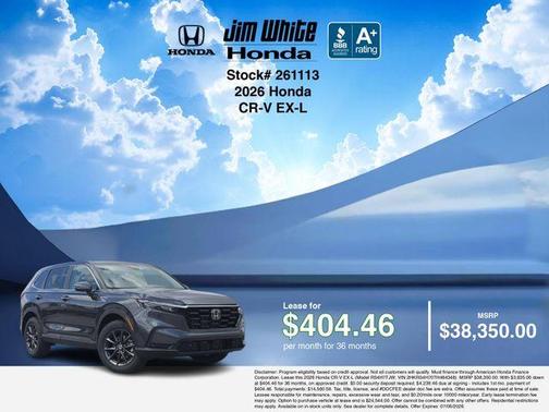 Meteorite Gray Metallic 2026 Honda CR-V EX-L