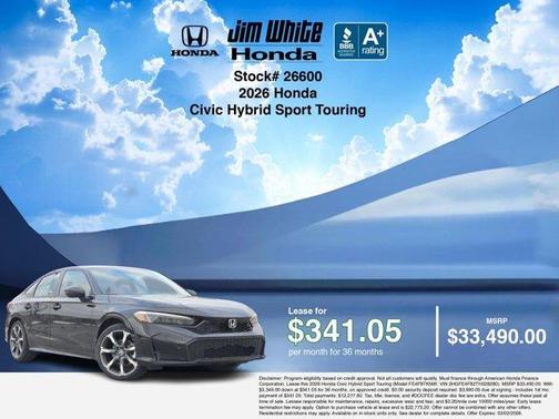 2026 Honda Civic Hybrid Sport Touring