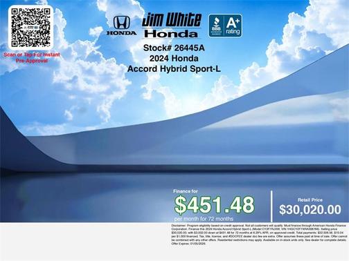 2024 Honda Accord Hybrid 