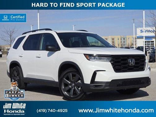 Platinum White Pearl 2024 Honda Pilot Sport