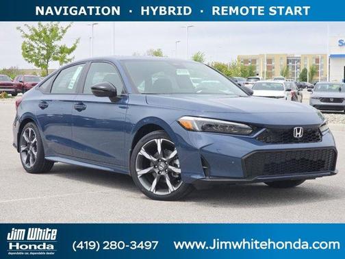 Blue 2026 Honda Civic Hybrid Sport Touring