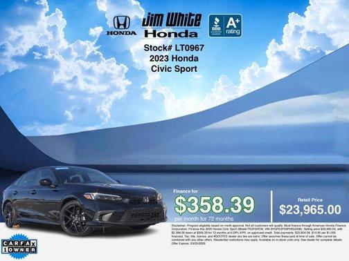 2023 Honda Civic Sport