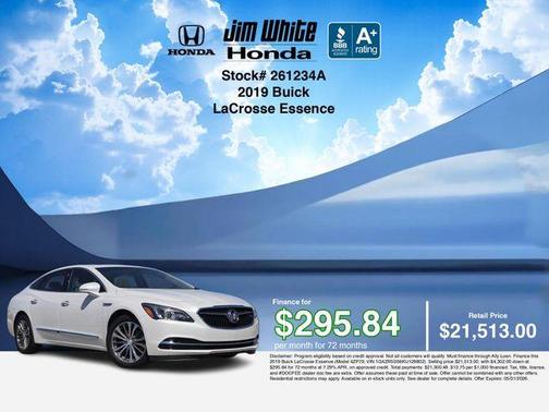 White Frost Tri-Coat 2019 Buick LaCrosse Essence