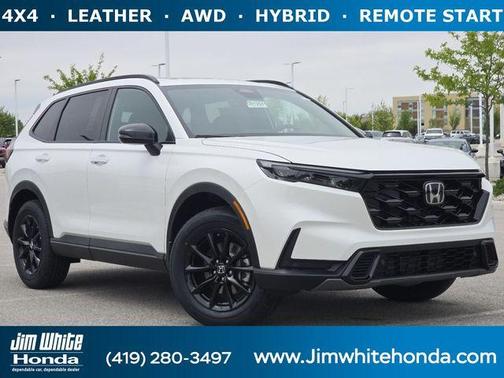 Platinum White Pearl 2026 Honda CR-V Hybrid Sport-L