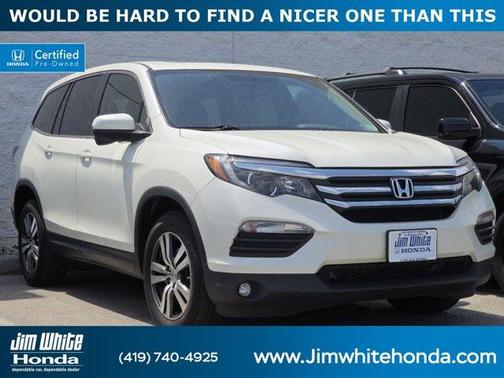 White Diamond Pearl 2017 Honda Pilot EX-L