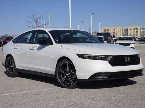 White 2026 Honda Accord Hybrid Sport