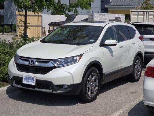 White Diamond Pearl 2018 Honda CR-V EX-L