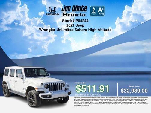 2021 Jeep Wrangler Unlimited Sahara Altitude