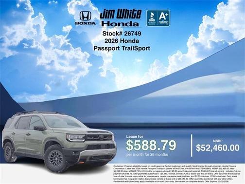 2026 Honda Passport TrailSport