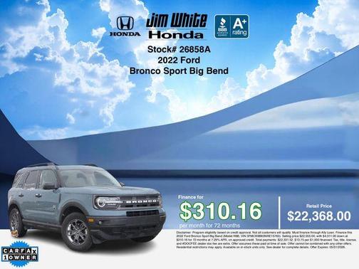 Area 51 2022 Ford Bronco Sport Big Bend
