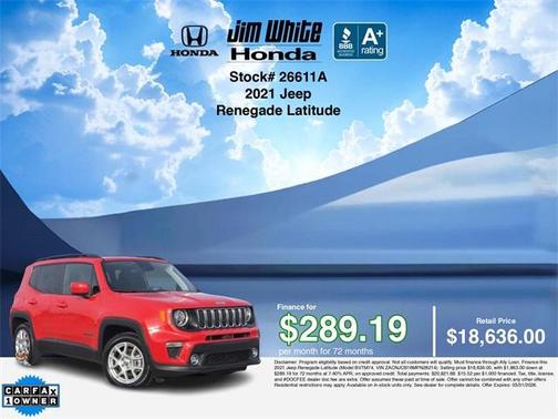 2021 Jeep Renegade Latitude