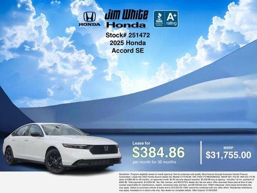 2025 Honda Accord SE