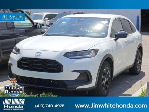 Platinum White Pearl 2024 Honda HR-V Sport