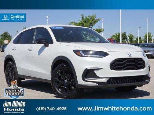 Platinum White Pearl 2024 Honda HR-V Sport