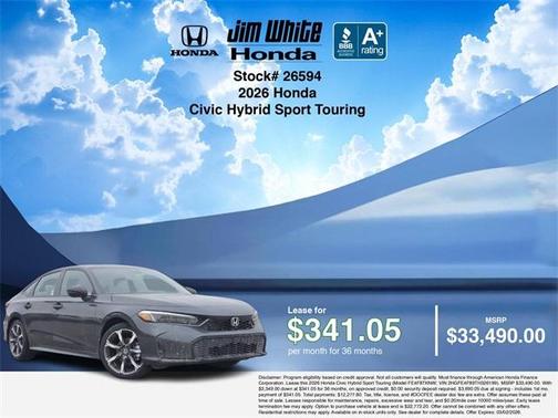 2026 Honda Civic Hybrid Sport Touring