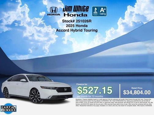 2025 Honda Accord Hybrid Touring