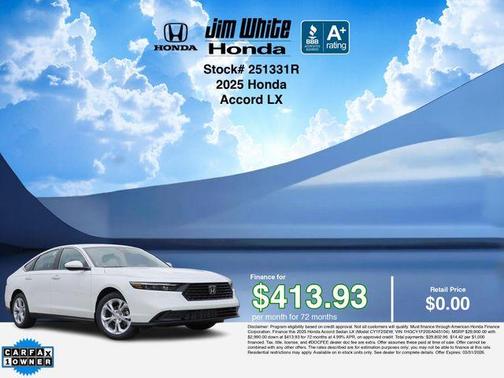 2025 Honda Accord LX