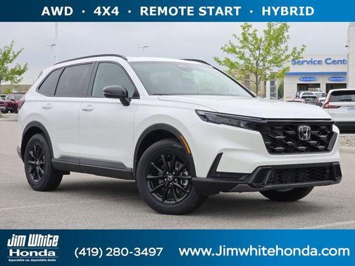 Platinum White Pearl 2026 Honda CR-V Hybrid Sport-L