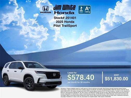 2025 Honda Pilot TrailSport