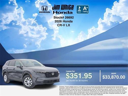 2026 Honda CR-V LX