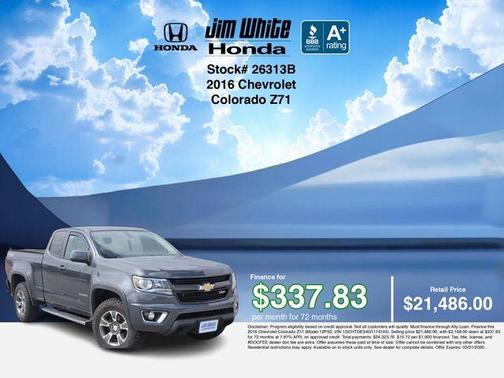 2016 Chevrolet Colorado Z71