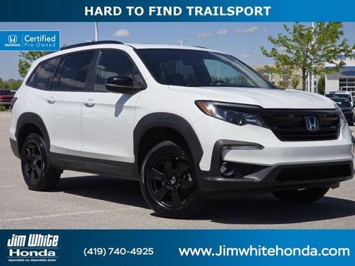 Platinum White Pearl 2022 Honda Pilot TrailSport
