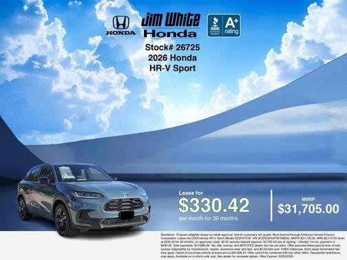2026 Honda HR-V Sport