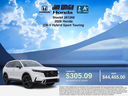 Platinum 2026 Honda CR-V Hybrid Sport Touring