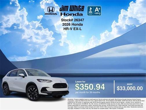 2026 Honda HR-V EX-L