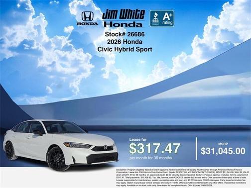 2026 Honda Civic Hybrid Sport