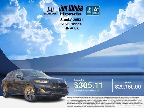 2026 Honda HR-V LX