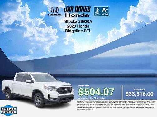 2023 Honda Ridgeline RTL