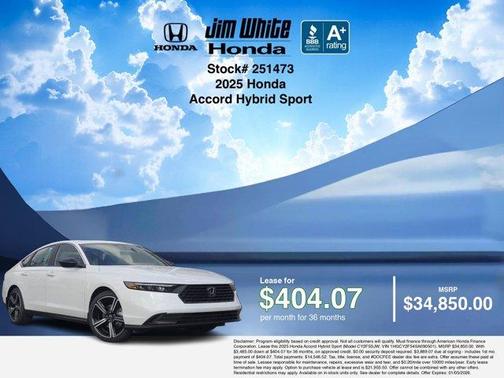 2025 Honda Accord Hybrid Sport
