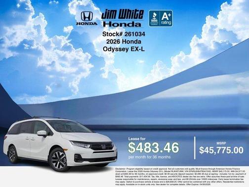 2026 Honda Odyssey EX-L