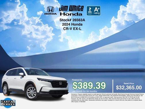 Silver 2024 Honda CR-V EX-L