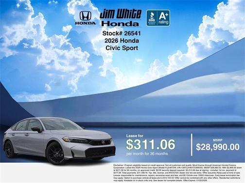 2026 Honda Civic Sport